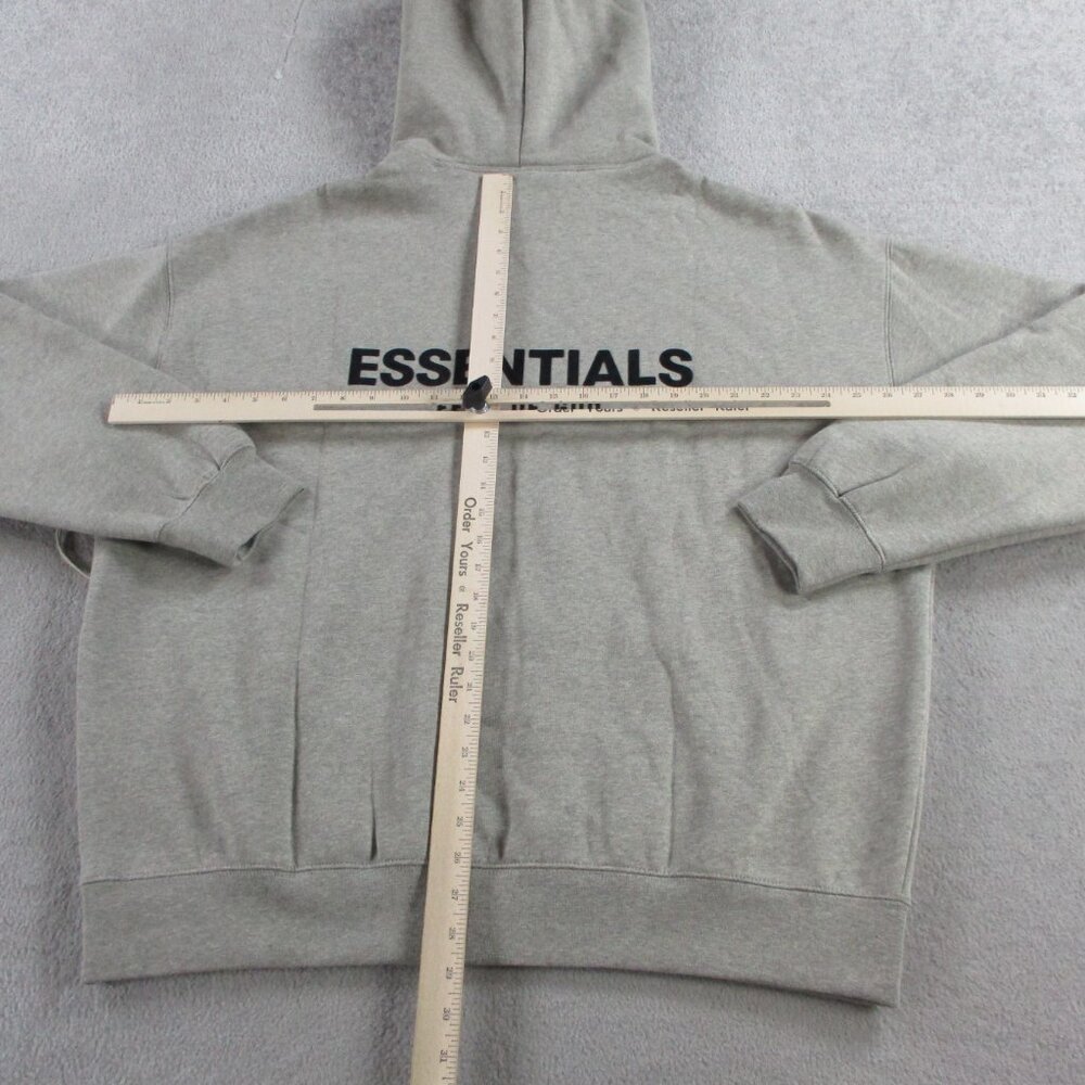 Fear of God Essentials Hoodie Adult XL Dark Oatmeal Heather Fleece  Sweatshirt - Picture 9 of 12